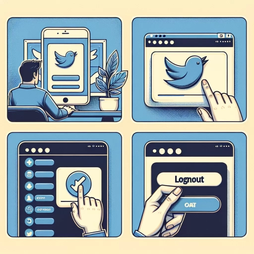 how to log out of twitter
