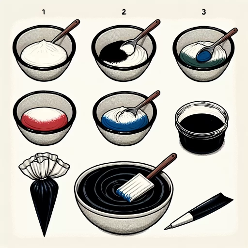 how to make black icing
