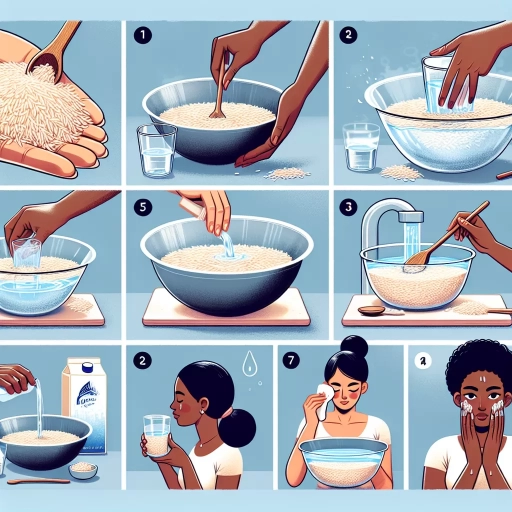 how to make rice water for skin