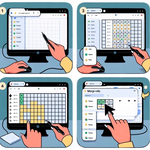 how to merge cells in google sheets