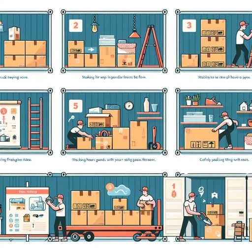 how to pack a shipping container with household goods