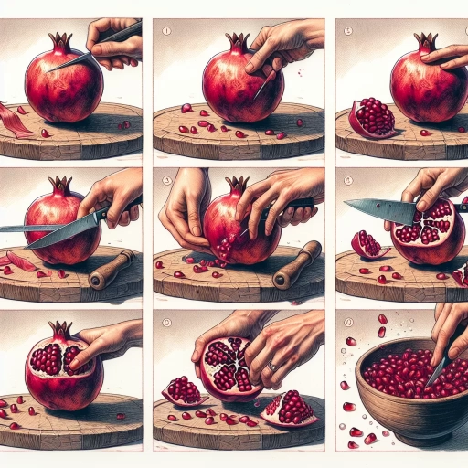 how to peel a pomegranate