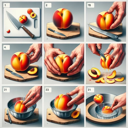how to peel peaches
