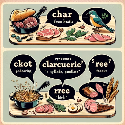 how to pronounce charcuterie