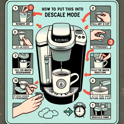 how to put keurig in descale mode