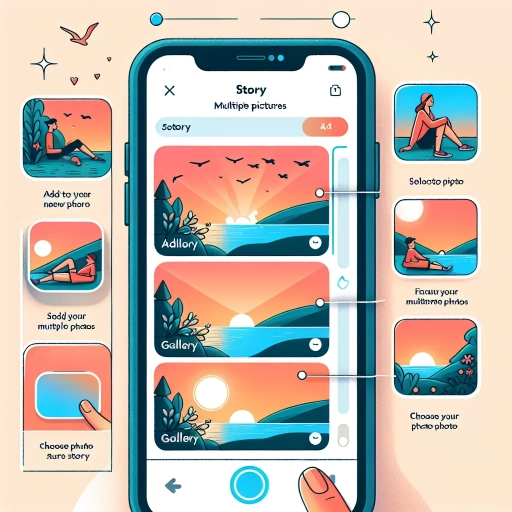 how to put multiple pictures on instagram story