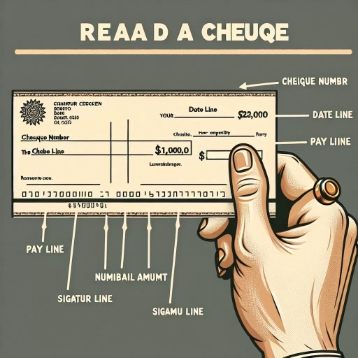 how to read a cheque