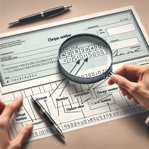 how to read cheque numbers
