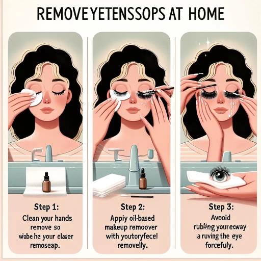 how to remove eyelash extensions at home