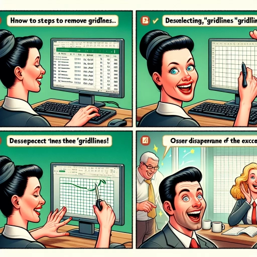 how to remove gridlines in excel