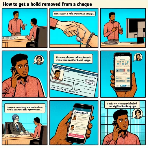 how to remove hold on cheque