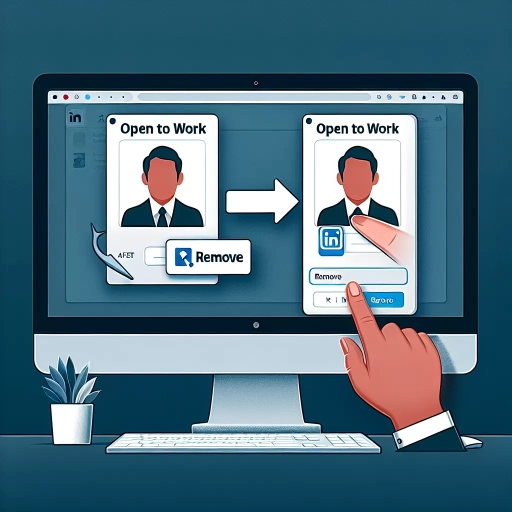 how to remove open to work on linkedin