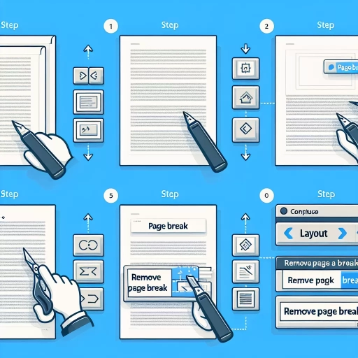 how to remove page break in word