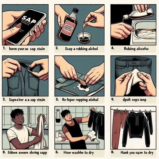 how to remove sap from clothes