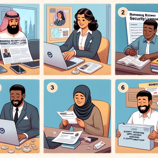 how to renew security license