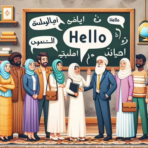 how to say hello in arabic
