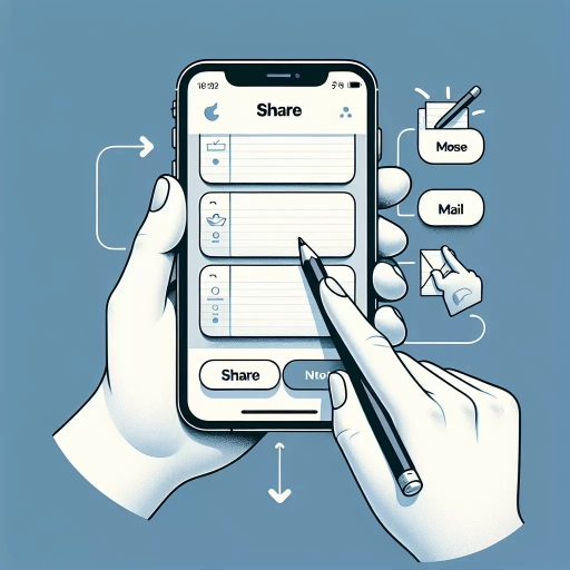 how to share notes iphone