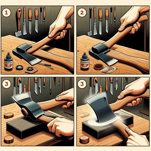 how to sharpen an axe