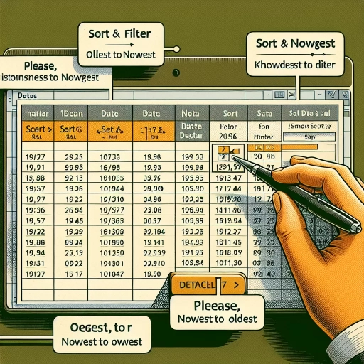 how to sort by date in excel