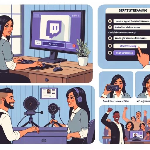 how to start streaming on twitch