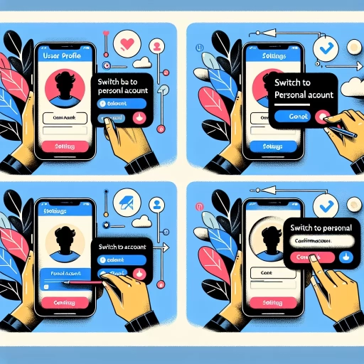 how to switch back to personal account on instagram 2023