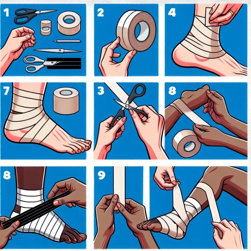how to tape an ankle