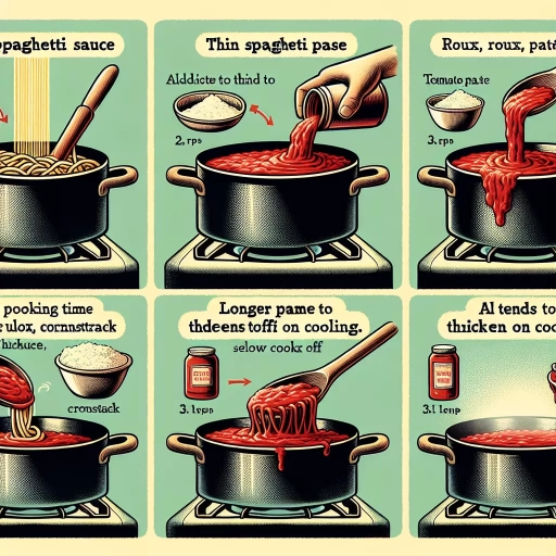how to thicken spaghetti sauce