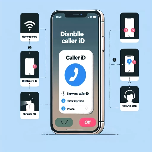 how to turn off caller id on iphone