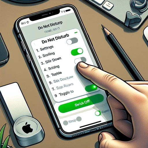 how to turn off do not disturb on iphone