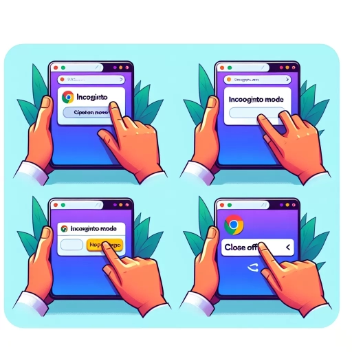 how to turn off incognito
