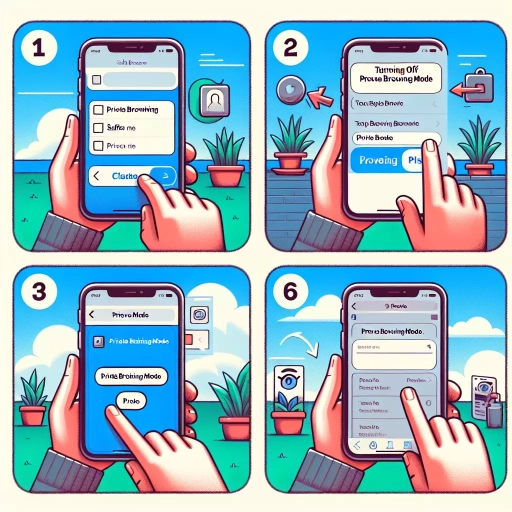 how to turn off private browsing on iphone