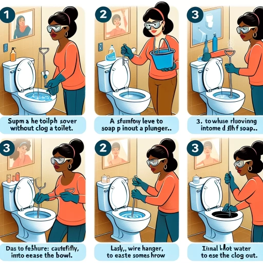how to unclog a toilet without a plunger when the water is high