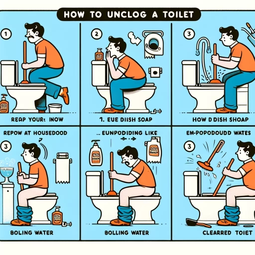 how to unclog a toilet without a plunger