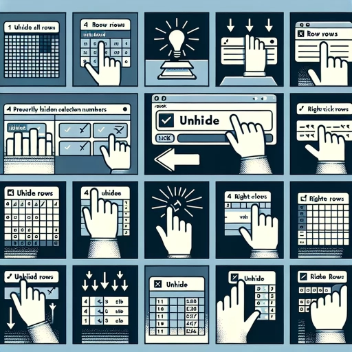 how to unhide all rows in excel