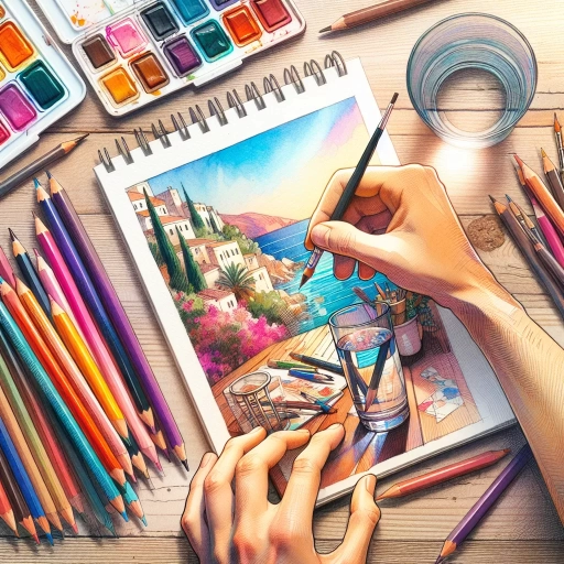 how to use watercolor pencils