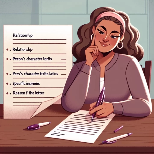how to write a character reference letter