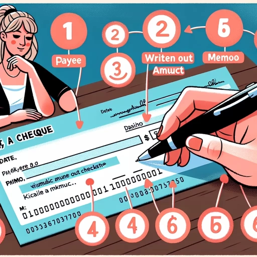 how to write a cheque canada