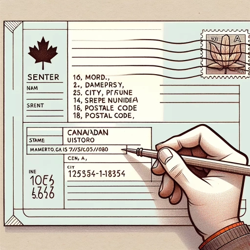 how to write address on envelope in canada