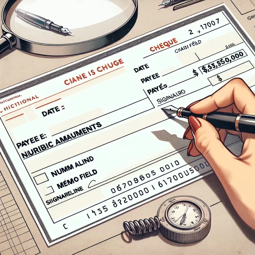 how to write cheque in canada
