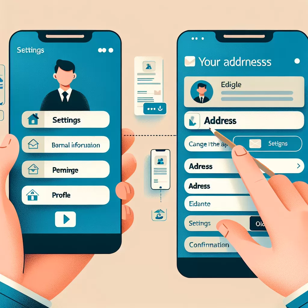 how to change address in bmo app