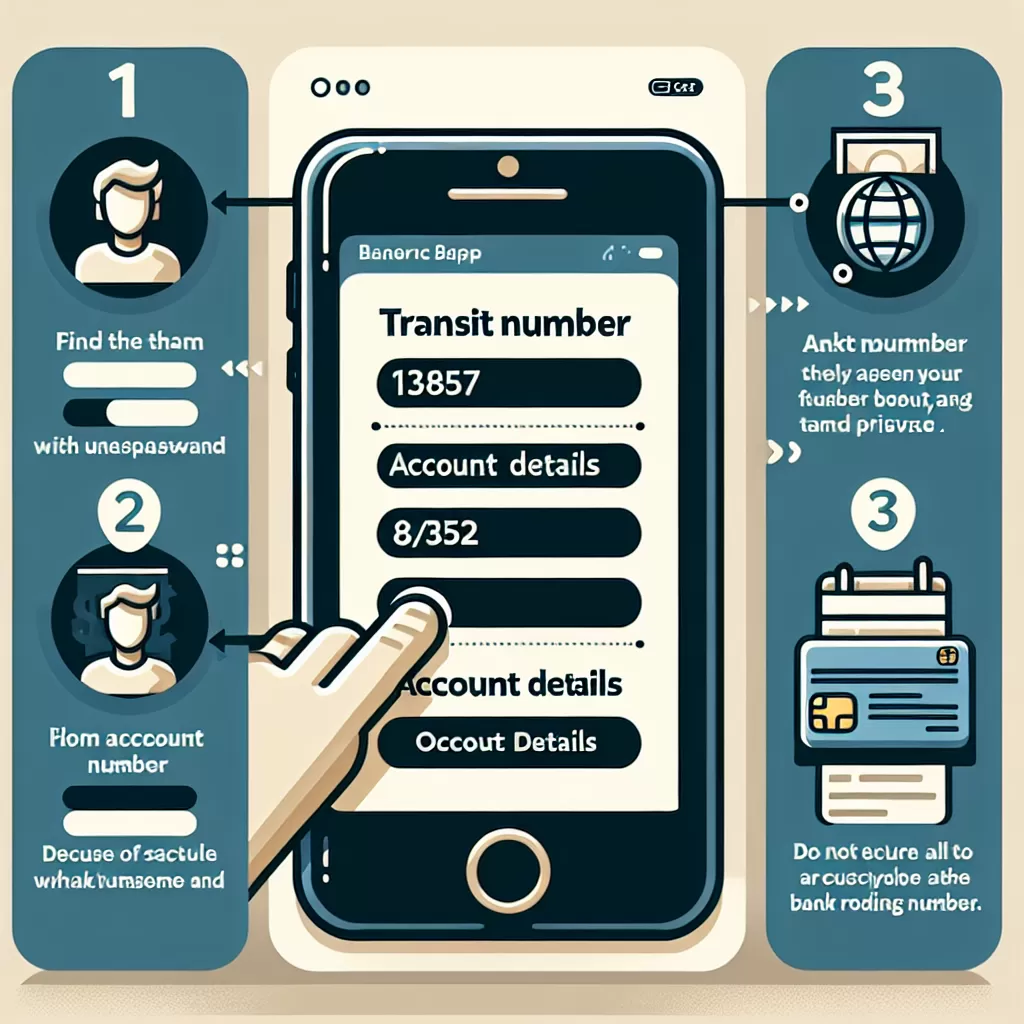 how to find transit number bmo app
