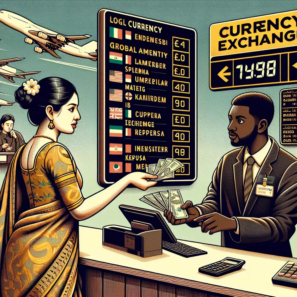 how does currency exchange work at airport