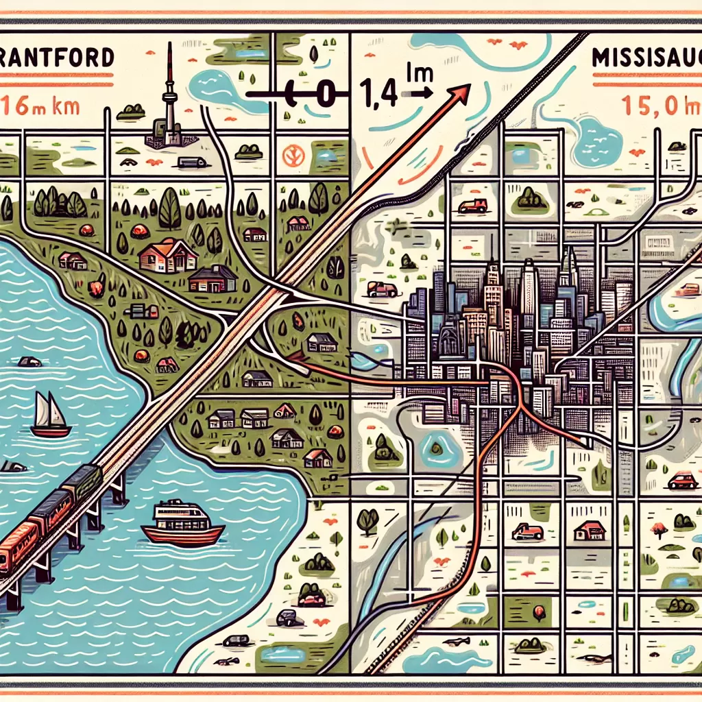 how far is brantford from mississauga