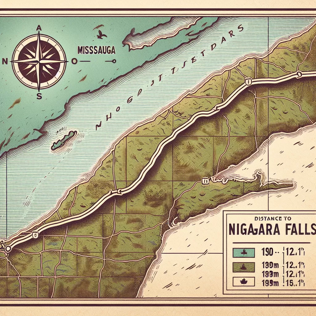 how far is mississauga from niagara falls