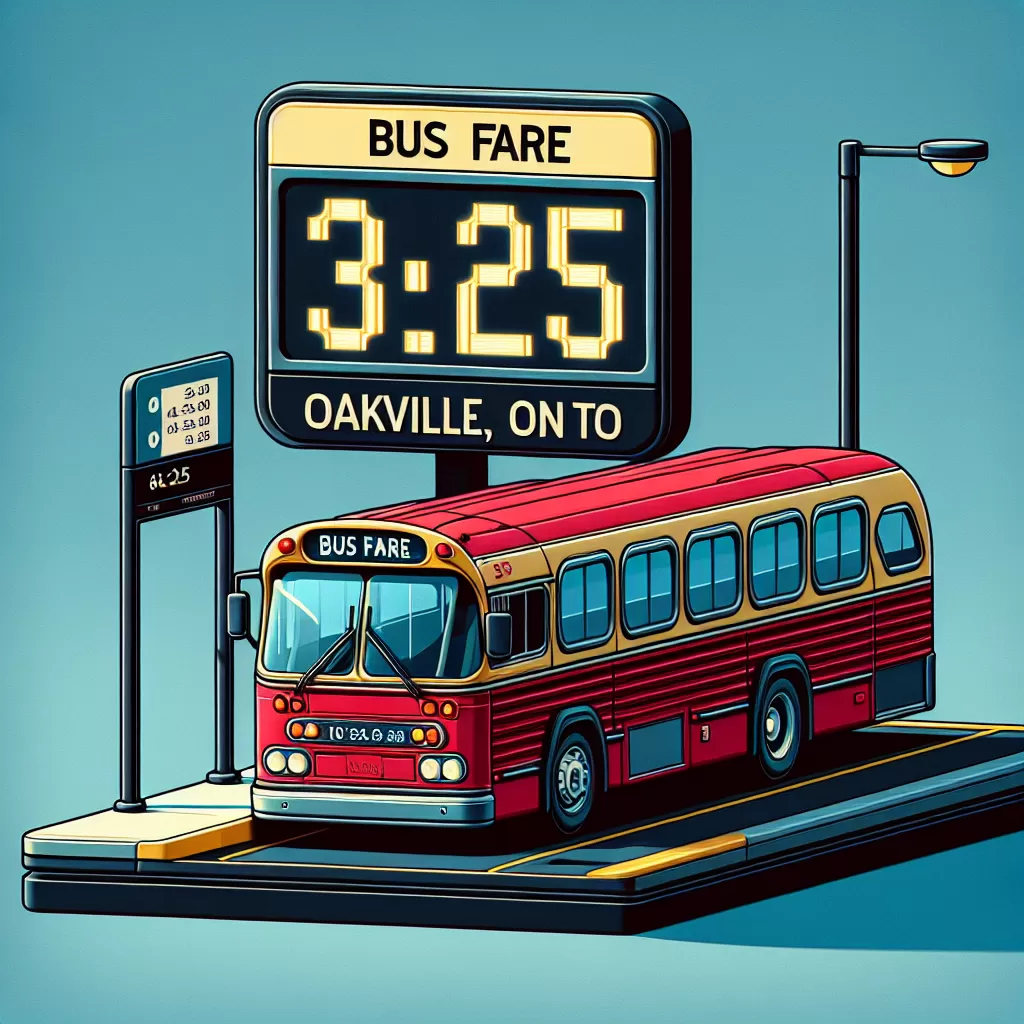 how much is oakville bus fare