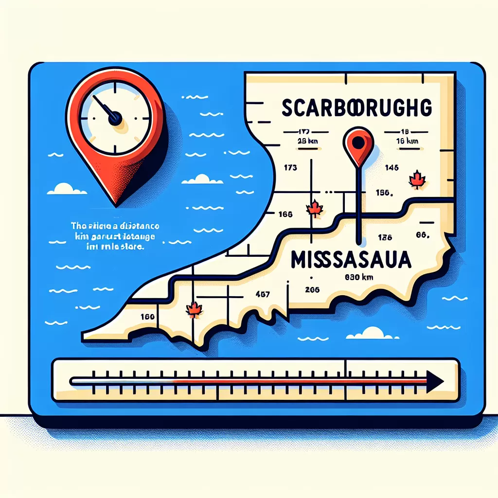 how far is scarborough from mississauga