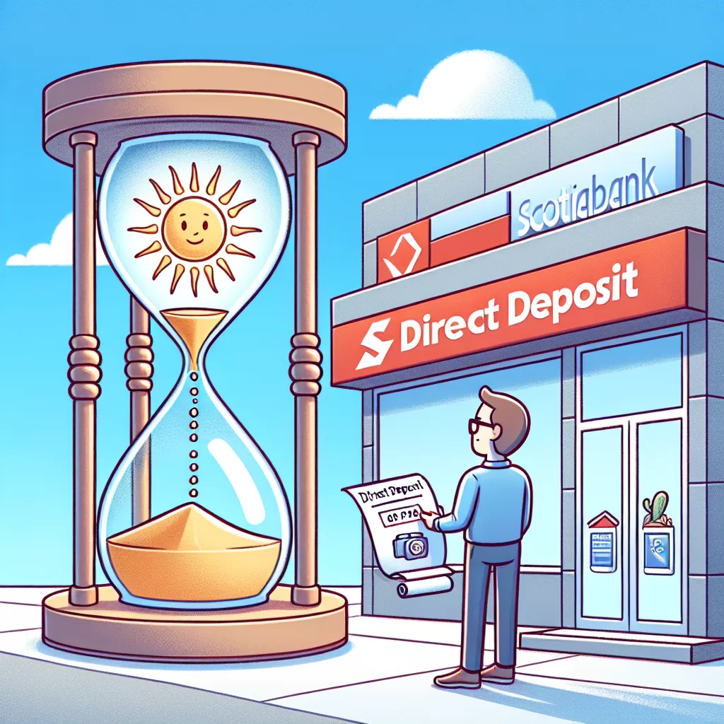 how long does direct deposit take scotiabank