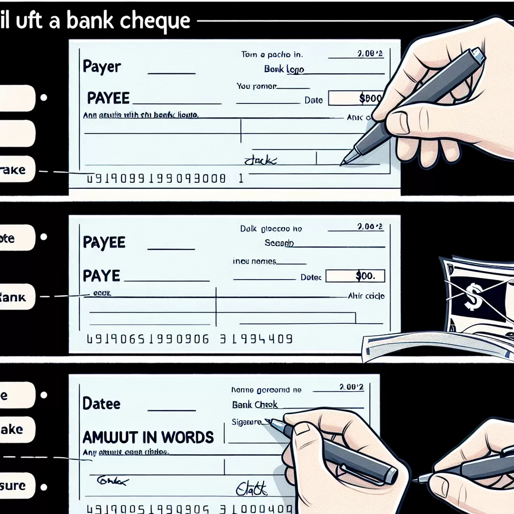 how to fill scotiabank cheque