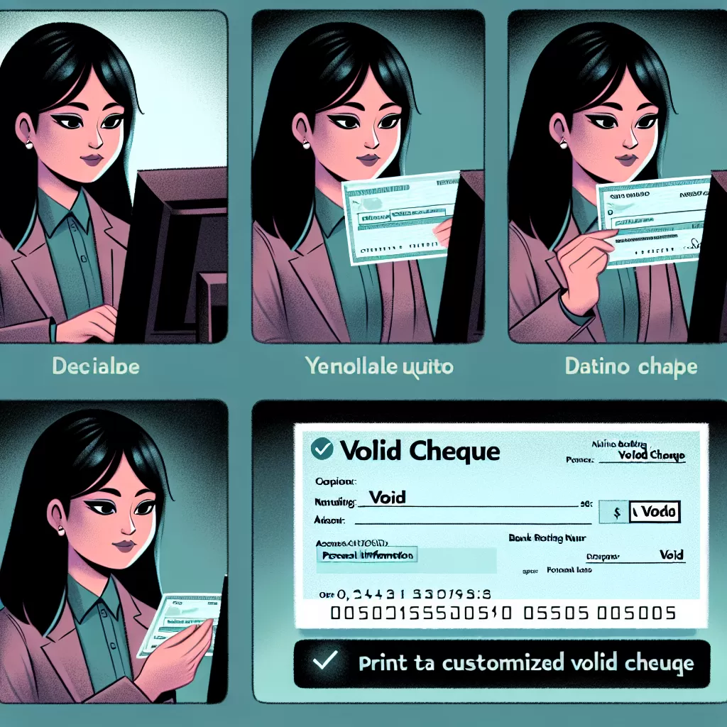 how to get a void cheque td
