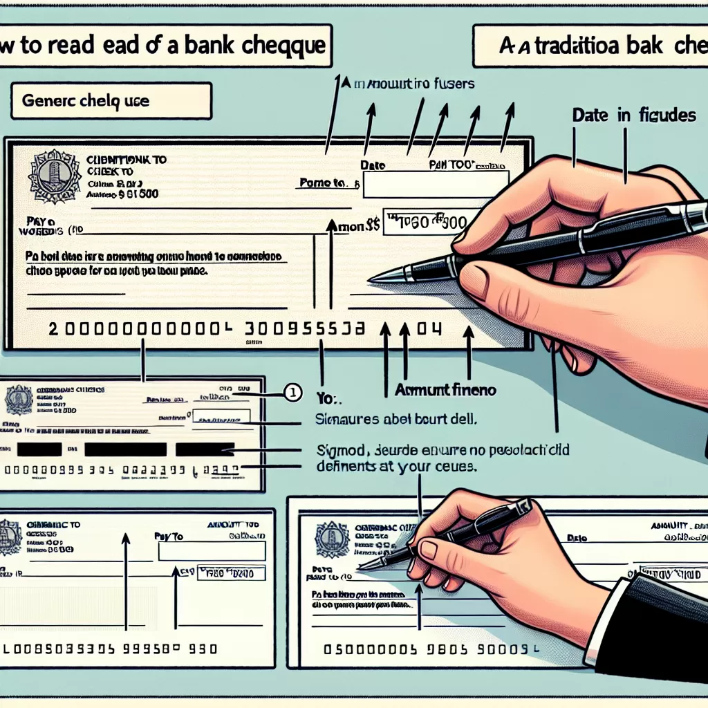 how to read td cheque